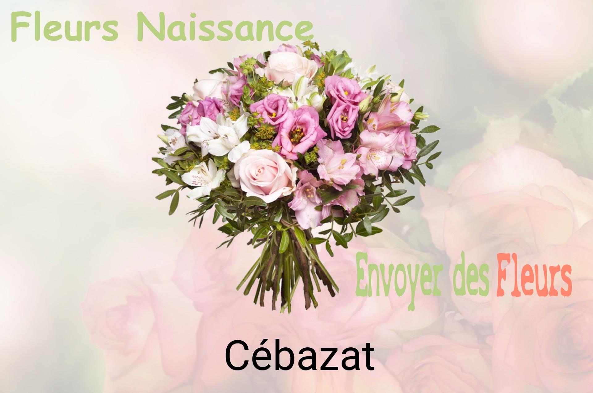 Bouquet de fleurs de naissance livré à Cébazat